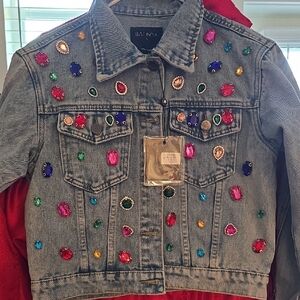 Balboa Kids Denim Jacket with Colorful Gem Embellishments